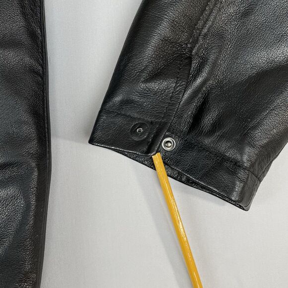 Zero 100% Genuine Leather Motorcycle Biker Jacket Men’s XXL Black Grey Urban - Picture 9 of 16